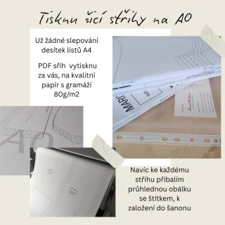 Holky, kdo to zná? 🙋‍♀️ Střih v PDF, sto listů A4, lepidlo, nůžky… a po třetí stránce už „možná to zítra dodělám“ 😅 Tak...